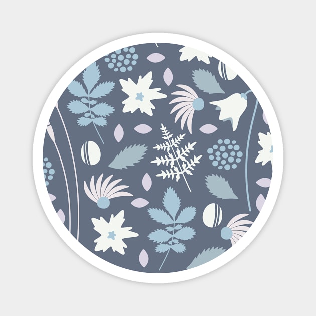 Mountain Bloom (Moonlight) Magnet by Cascade Patterns